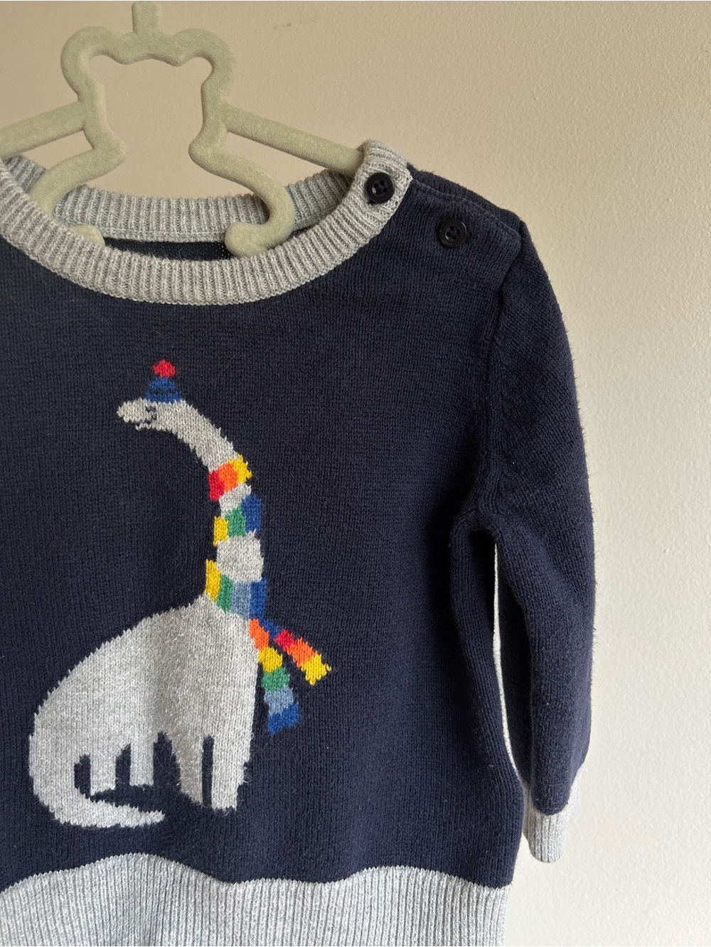Navy Dino Baby Gap Sweater - Infant 6-12m